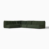Kavala Outdoor 4-Piece L-Shaped Sectional, Sand