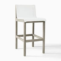 Cusco Outdoor Bar Stool, Reef, Textilene White