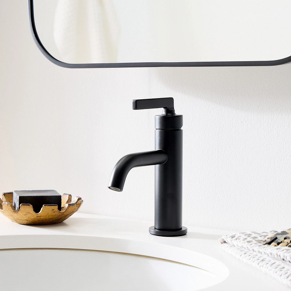 Jackson Single Hole Faucet, Antique Brass