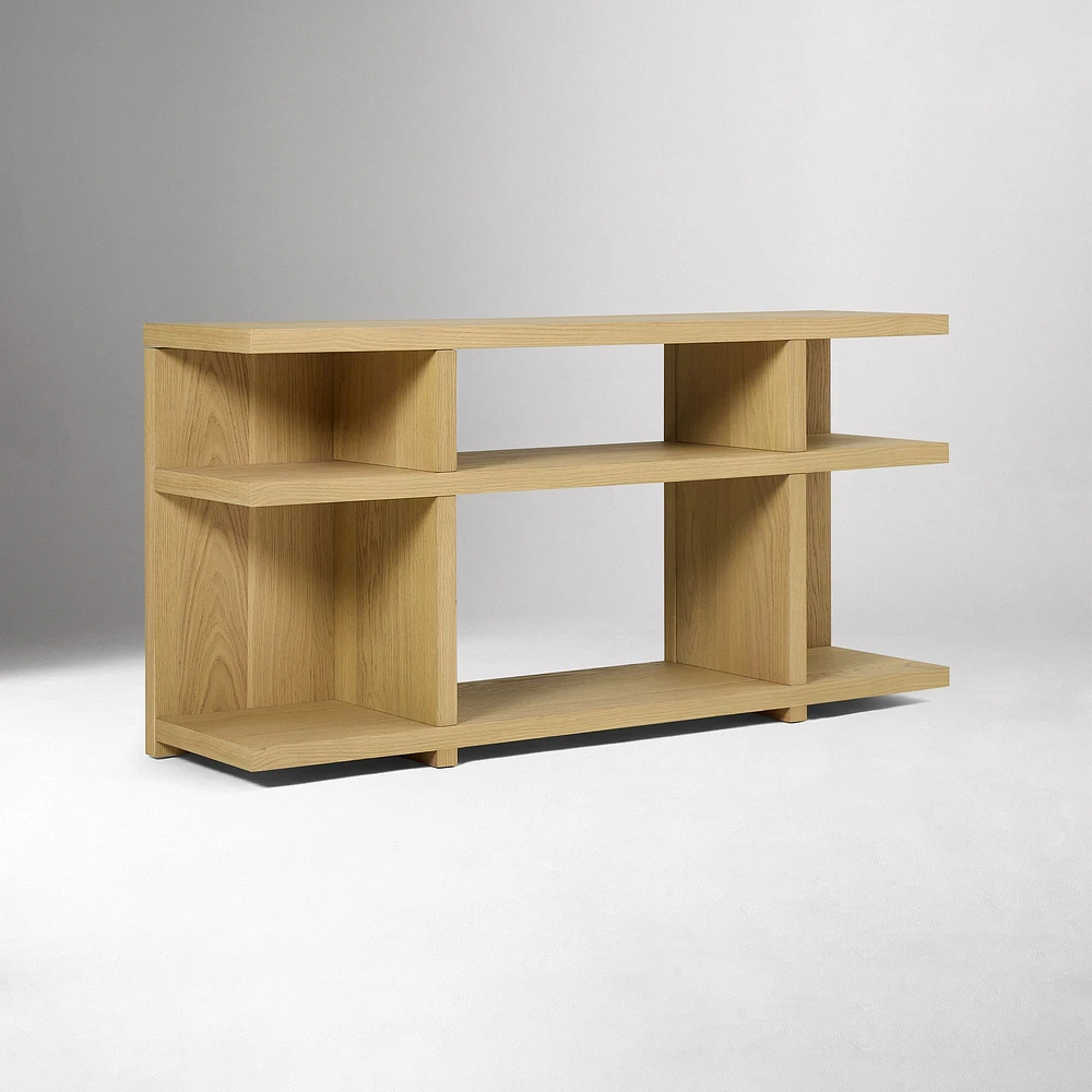 Wallace 52" Low Bookcase, Blonde