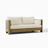 Porto Outdoor 66" Loveseat, Driftwood, Pearl Gray