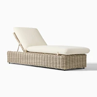 Westport Outdoor Chaise Lounge, Natural, Alabaster