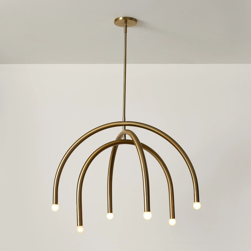 Arc Chandelier Dark Bronze  (30")