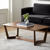 Stowe 44" Coffee Table, Dark Walnut