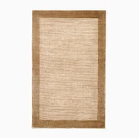 Tencel Frame Rug, Sand, 3'x5'