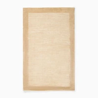 Tencel Frame Rug, Sand, 3'x5'