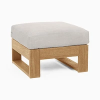 Portside Ottoman, Driftwood, Pearl Gray