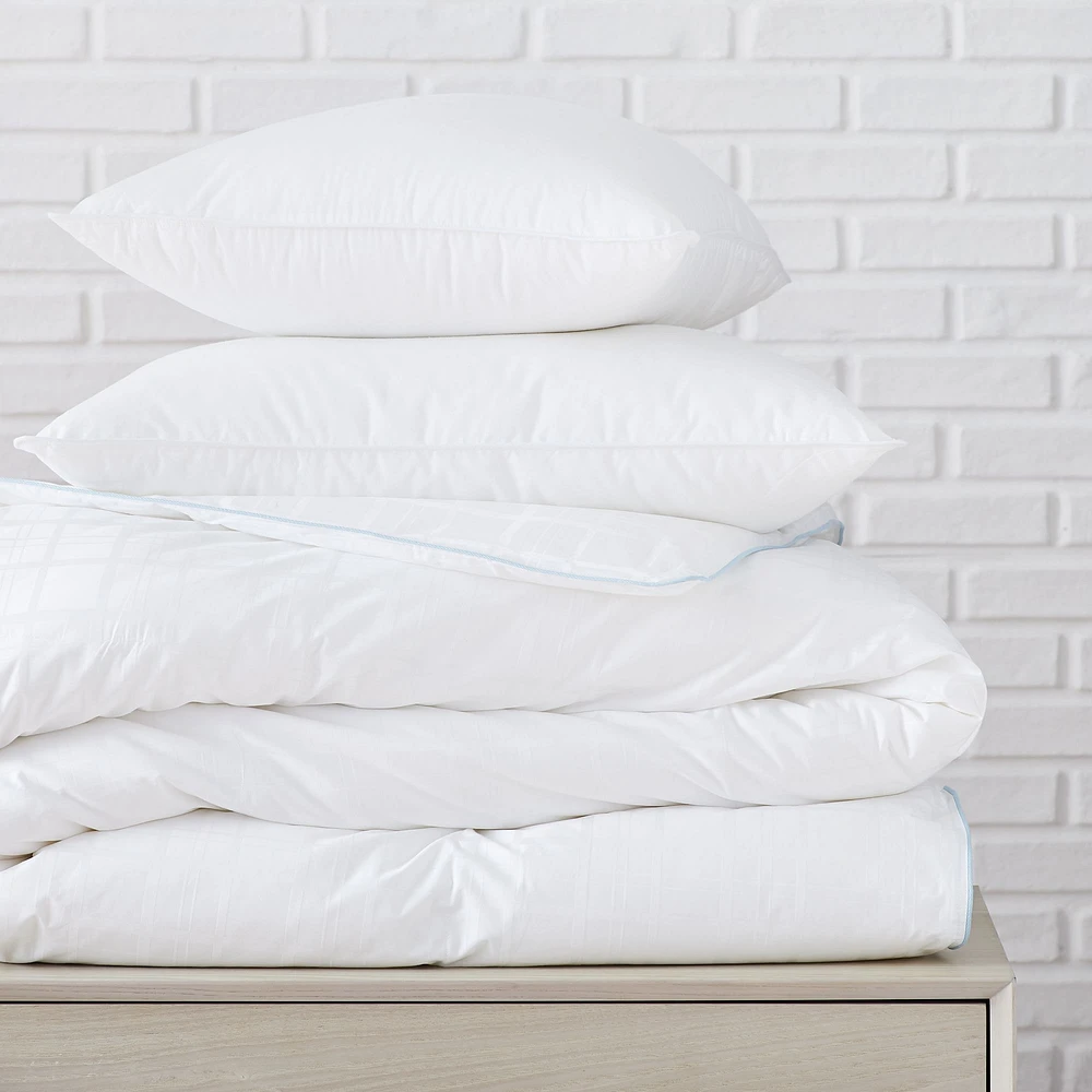 European Down Duvet + Pillow Inserts, Full/Queen Set, All Season/Soft