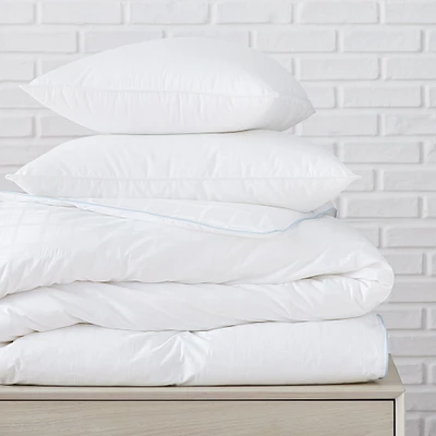 European Down Duvet + Pillow Inserts, Full/Queen Set, All Season/Soft