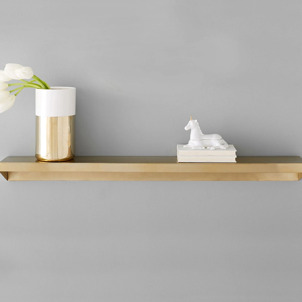 Floating Bent Metal Shelf, Small, WE Kids