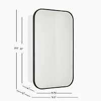 Seamless Medicine Cabinets, 16.5''x27.5'', Antique Brass