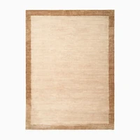 Tencel Frame Rug, Sand, 3'x5'