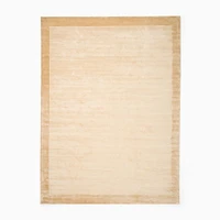 Tencel Frame Rug, Sand, 3'x5'