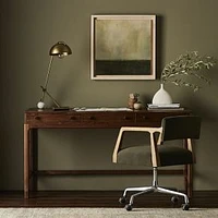 Berriman Solid Walnut Desk -Natural Walnut Veneer