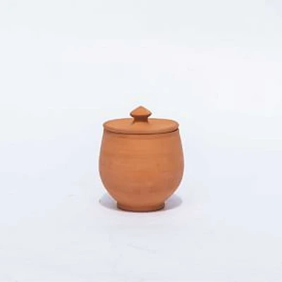 Artisanal Large Terracotta Pot With Lid