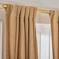 Worn Velvet Blackout Curtain, Alabaster, 48"x84"