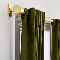 Worn Velvet Blackout Curtain, Alabaster, 48"x84"