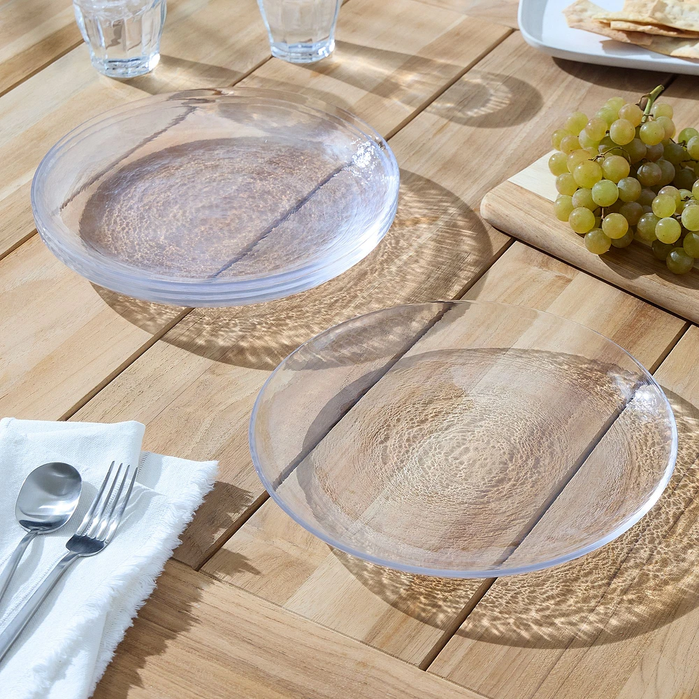 Fortessa Los Cabos 10.5" Dinner Plate, Clear, S/4