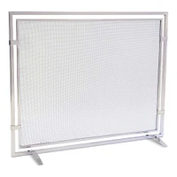 Sinclair Fireplace Screen, Natural Iron, 39x31