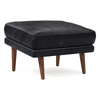 Lucia Ottoman, Poly, Saddle Leather, Nut