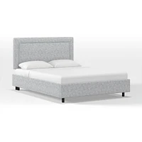 Frances Border Bed, Full, Performance Velvet, Black