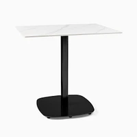 WE Gable 24x32 Bistro Table, Rectangle, Black