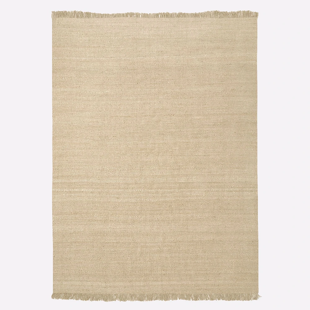 Open Box: Hand Spun Jute Rug, 9x12, Bleached