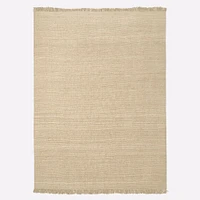 Open Box: Hand Spun Jute Rug, 9x12, Bleached