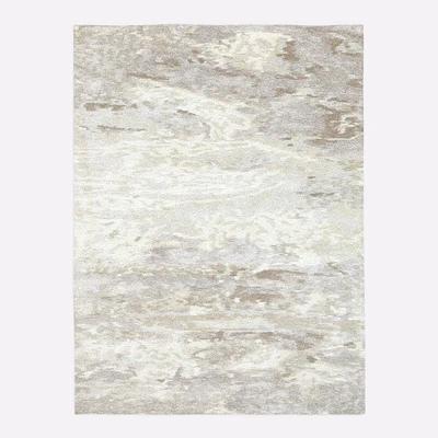 Chip & Dent: Quartz Tufted Rug, 5x8, White