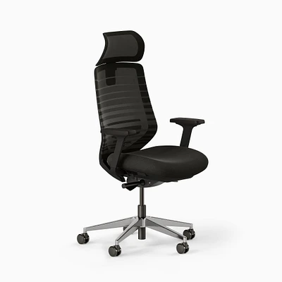 Ergonomic Chair Black/Black-Black Headrest