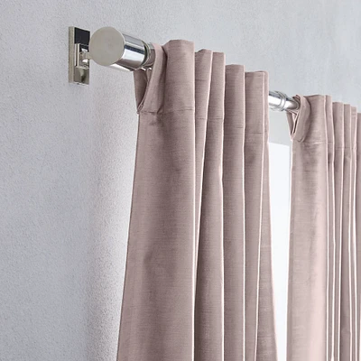 Luster Velvet Blackout Curtain, Simple Taupe, 48x84