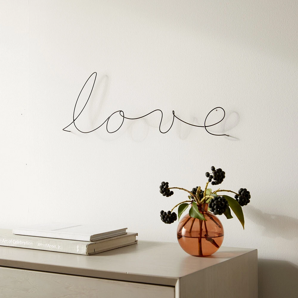 Love Wine Wall Art, Black