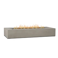 Rectangle Propane Fire Table 72" Flint