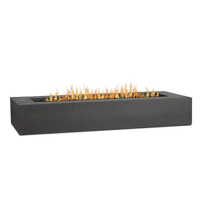 Rectangle Propane Fire Table 72" Flint