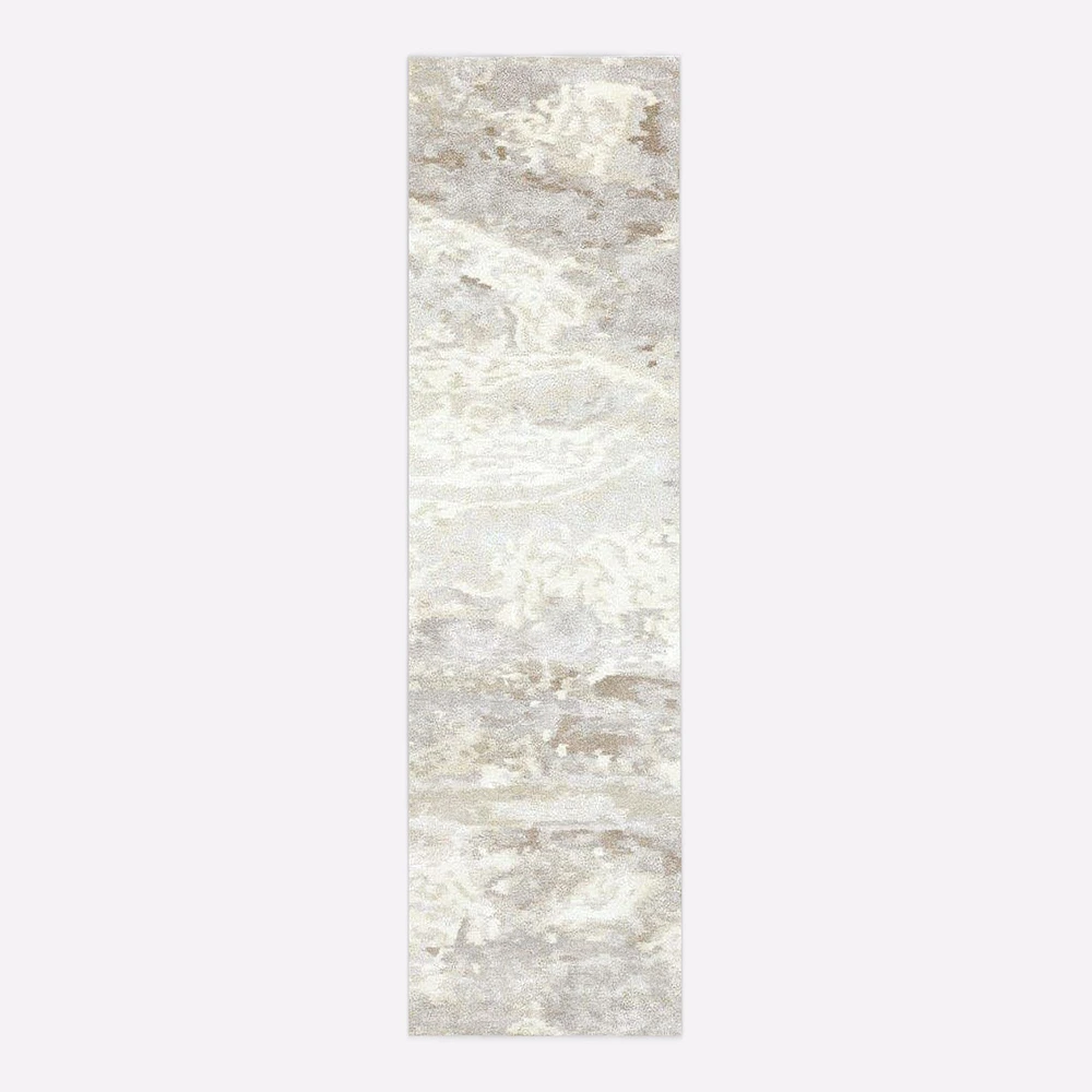 Quartz Rug, 5x8, White