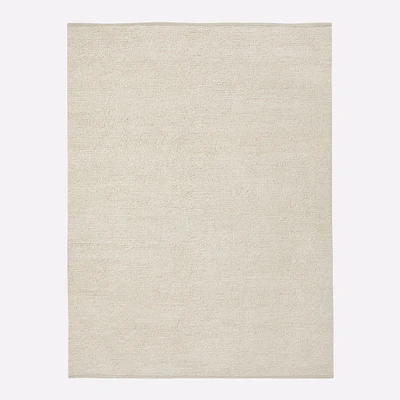 Mini Pebble Jute Wool Rug, Alabaster, 3'x5'