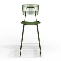 Opla Outdoor Barstool, Ink Black