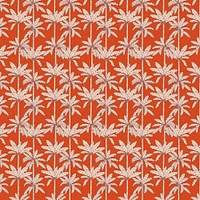 Chasing Paper x Bikini sous la Pluie, Cane and Palm Swatch, Orange, 8.6x9.6