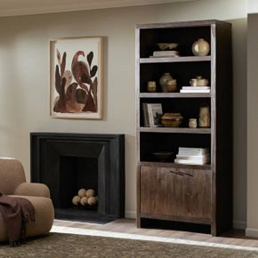 Margery Bookcase, Umber Oak Veneer