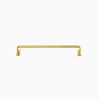 Reeded Towel Bar, 18", Antique Brass