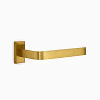 Reeded Toilet Paper Holder, Antique Brass