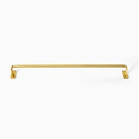 Reeded Towel Bar, 18", Antique Brass