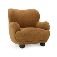 Deon Upholstered Accent Chair Amber