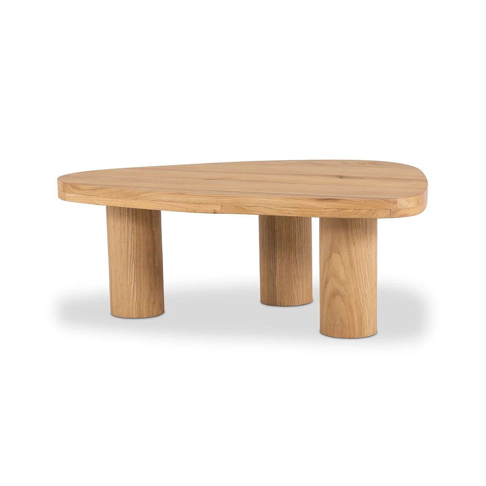 Zaccai Coffee Table, Small, Natural Oak