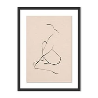 Series No 2 Nude Sketch by Roseanne Kenny, Wall Art, 18" X 24"