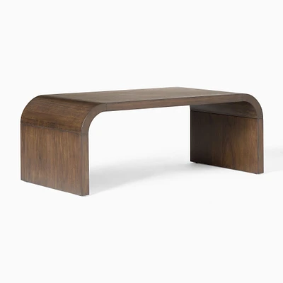 Whitney 48 Rectangle Coffee Table: Dark Walnut