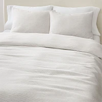 European Flax Linen Full/Queen Duvet, White