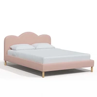 Jackie Queen Platform Bed Linen Talc