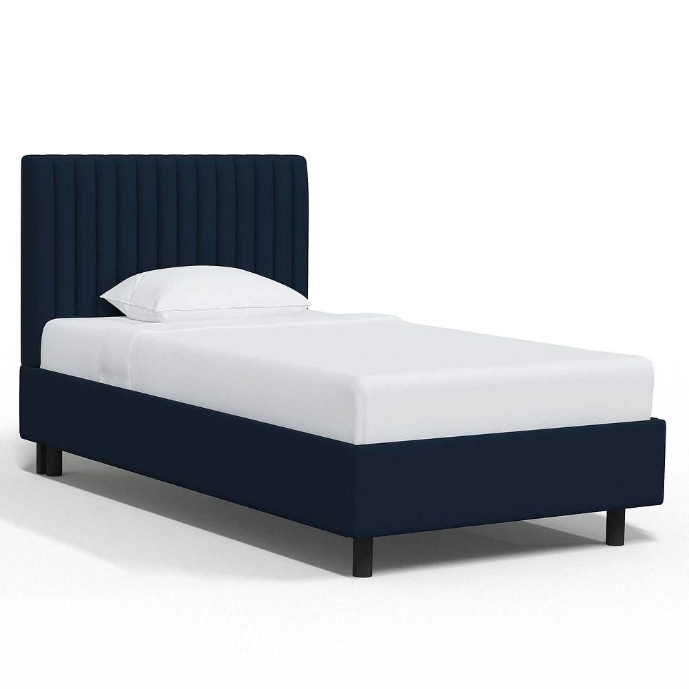 Jackson Queen Platform Bed Linen Talc