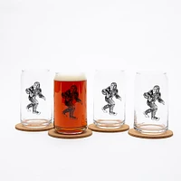 Bee Beer Can Glass